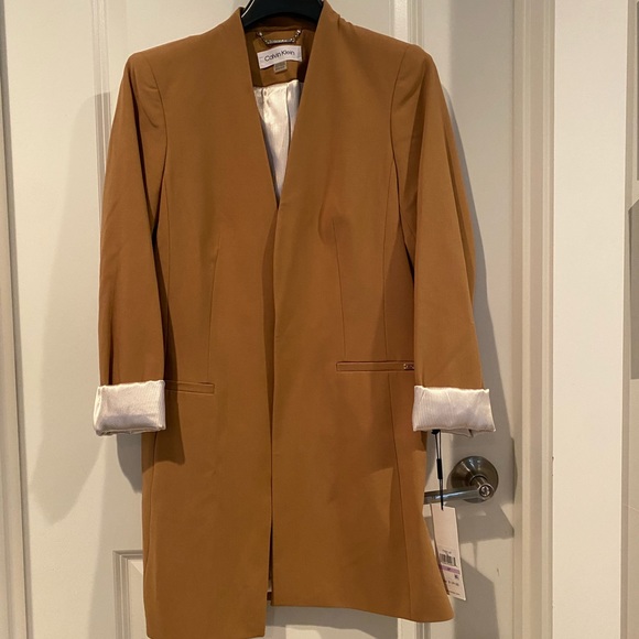 Calvin Klein Tan Blazer - Picture 3 of 8